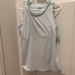 Athleta Girl Light Blue Tank Top with Built in Bra M/8-10